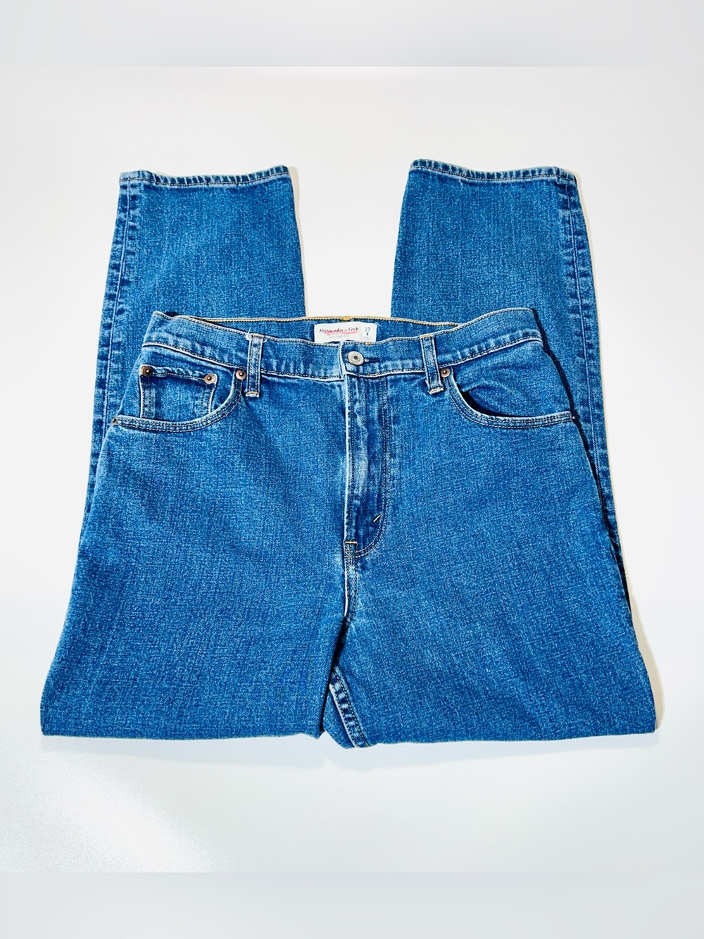 Abercrombie & Fitch Curve Love High Rise Ankle Straight Jeans women size 27